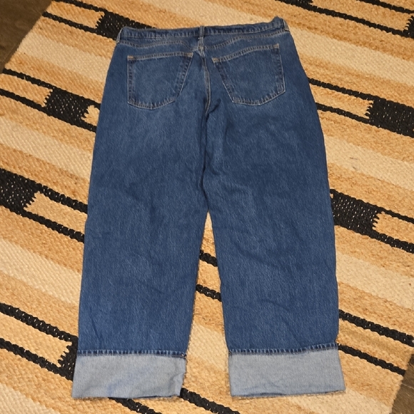 Universal Thread 90s Baggy Blue Denim Jeans, 12 R, Cuffed Hem, VGUC - Picture 7 of 7